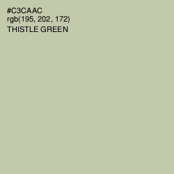 #C3CAAC - Thistle Green Color Image