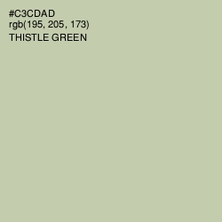 #C3CDAD - Thistle Green Color Image