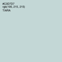 #C3D7D7 - Tiara Color Image