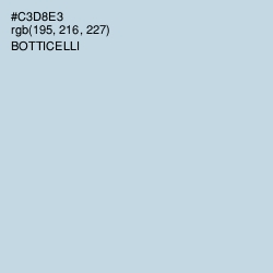 #C3D8E3 - Botticelli Color Image