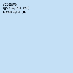 #C3E0F6 - Hawkes Blue Color Image