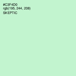 #C3F4D0 - Skeptic Color Image