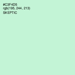 #C3F4D5 - Skeptic Color Image