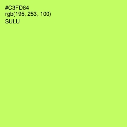 #C3FD64 - Sulu Color Image