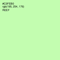 #C3FEB0 - Reef Color Image