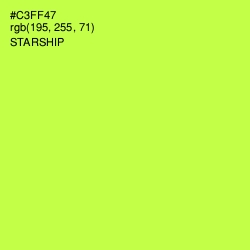 #C3FF47 - Starship Color Image