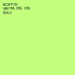 #C3FF7D - Sulu Color Image