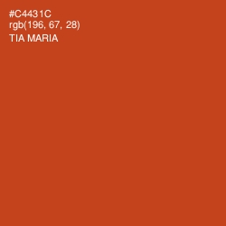 #C4431C - Tia Maria Color Image