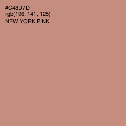 #C48D7D - New York Pink Color Image