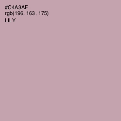 #C4A3AF - Lily Color Image