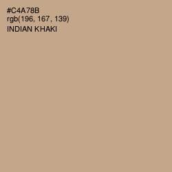 #C4A78B - Indian Khaki Color Image