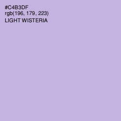 #C4B3DF - Light Wisteria Color Image