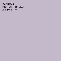 #C4B9CB - Gray Suit Color Image