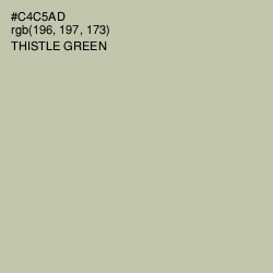 #C4C5AD - Thistle Green Color Image