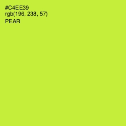 #C4EE39 - Pear Color Image