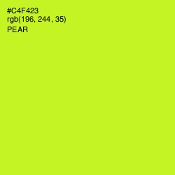 #C4F423 - Pear Color Image