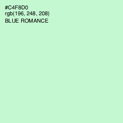 #C4F8D0 - Blue Romance Color Image