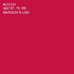 #C51341 - Maroon Flush Color Image