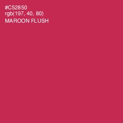 #C52850 - Maroon Flush Color Image