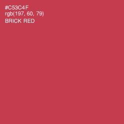#C53C4F - Brick Red Color Image