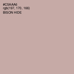 #C5AAA6 - Bison Hide Color Image