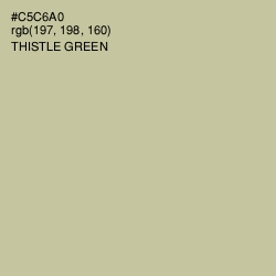 #C5C6A0 - Thistle Green Color Image