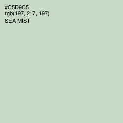 #C5D9C5 - Sea Mist Color Image
