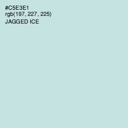 #C5E3E1 - Jagged Ice Color Image