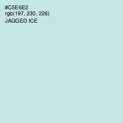 #C5E6E2 - Jagged Ice Color Image