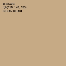#C6AA85 - Indian Khaki Color Image