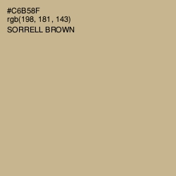 #C6B58F - Sorrell Brown Color Image