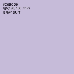 #C6BCD9 - Gray Suit Color Image
