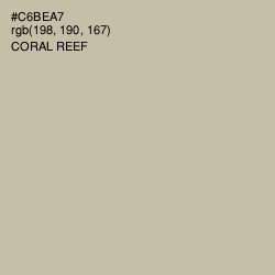 #C6BEA7 - Coral Reef Color Image