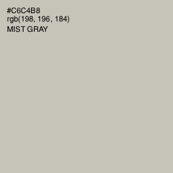 #C6C4B8 - Mist Gray Color Image