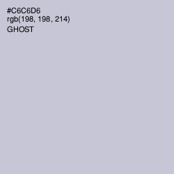 #C6C6D6 - Ghost Color Image