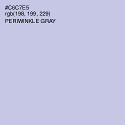 #C6C7E5 - Periwinkle Gray Color Image