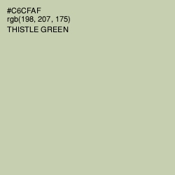 #C6CFAF - Thistle Green Color Image