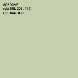 #C6D0AF - Coriander Color Image
