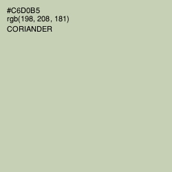 #C6D0B5 - Coriander Color Image