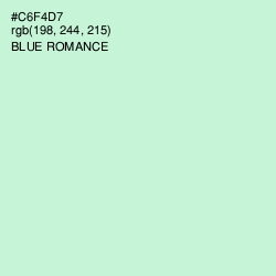 #C6F4D7 - Blue Romance Color Image