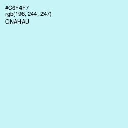#C6F4F7 - Onahau Color Image