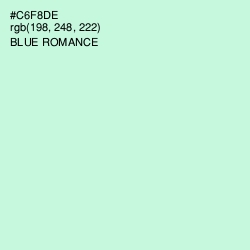 #C6F8DE - Blue Romance Color Image