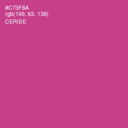 #C73F8A - Cerise Color Image