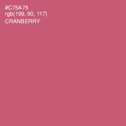 #C75A75 - Cranberry Color Image