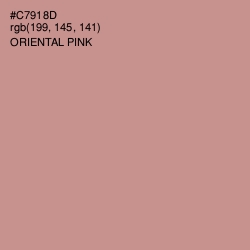 #C7918D - Oriental Pink Color Image