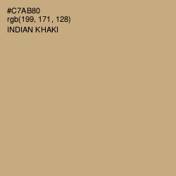#C7AB80 - Indian Khaki Color Image