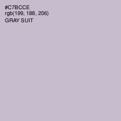 #C7BCCE - Gray Suit Color Image