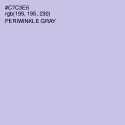 #C7C3E6 - Periwinkle Gray Color Image