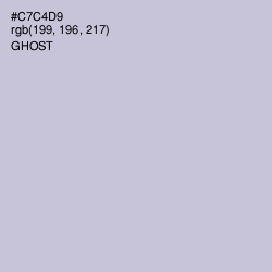 #C7C4D9 - Ghost Color Image