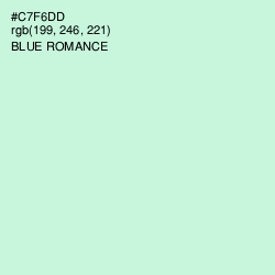 #C7F6DD - Blue Romance Color Image
